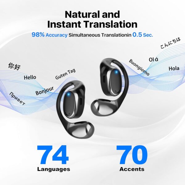 81ZEl4hVA4L._AC_SL1500_.jpg AI Translation Earbuds: OWS 3-in-1 Translator Earphones 144 ...
