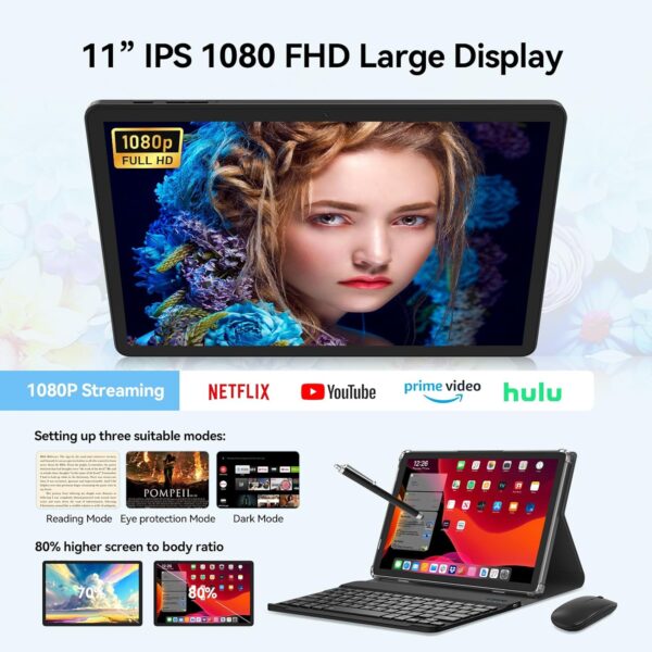 81ZYogIAUfL._AC_SL1500_.jpg Tablet 11 inch Android 14 Tablet, 2025 Latest Update 128GB R...