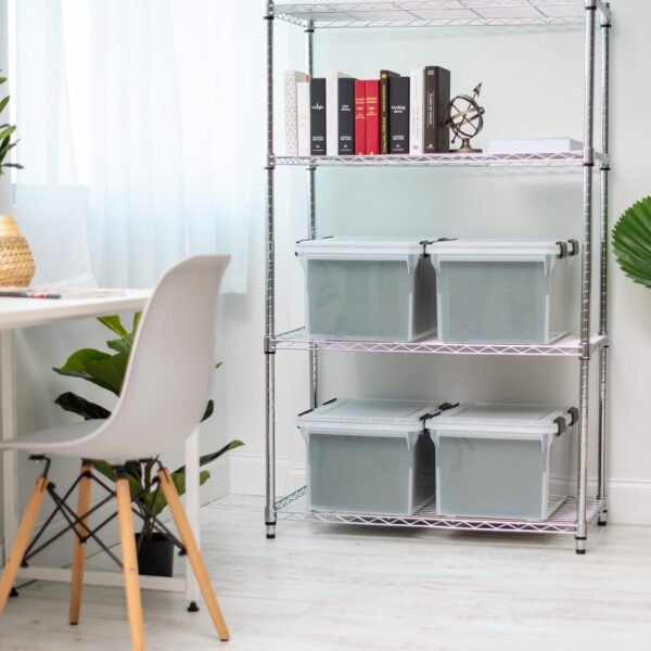 81bQus0o1nL._AC_SL1500_.jpg IRIS USA File Box WeatherPro File Organizer Plastic File Box...