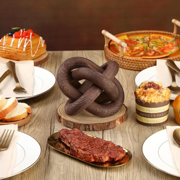 81bsxsunwXL._AC_SL1500_.jpg Yalikop 3 Link Wood Knot Decor - Hand Carved Coffee Table De...