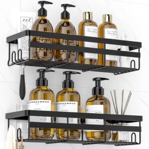 Adhesive Shower Caddy Shelf, 2 Pack - Hanging Bathroom Organ... Adhesive Shower Caddy Shelf, 2 Pack - Hanging Bathroom Organ...