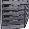 EASEPRES 5 Pocket Mesh Hanging Wall File Organizer, Wall Mou... EASEPRES 5 Pocket Mesh Hanging Wall File Organizer, Wall Mou...