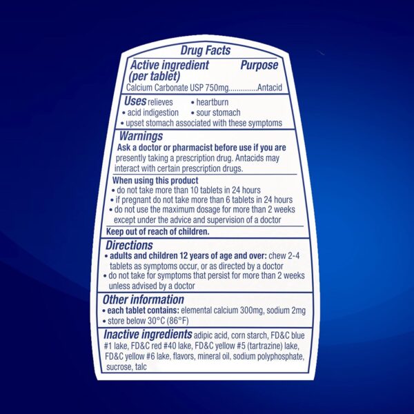 81fh8Sdr6ML._AC_SL1500_.jpg TUMS Chewable Antacid Tablets for Extra Strength Heartburn R...