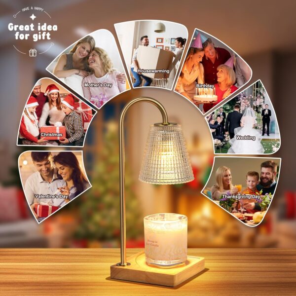 Hong-in Candle Warmer Lamp with Timer Dimmer,Mothers Day Bir...