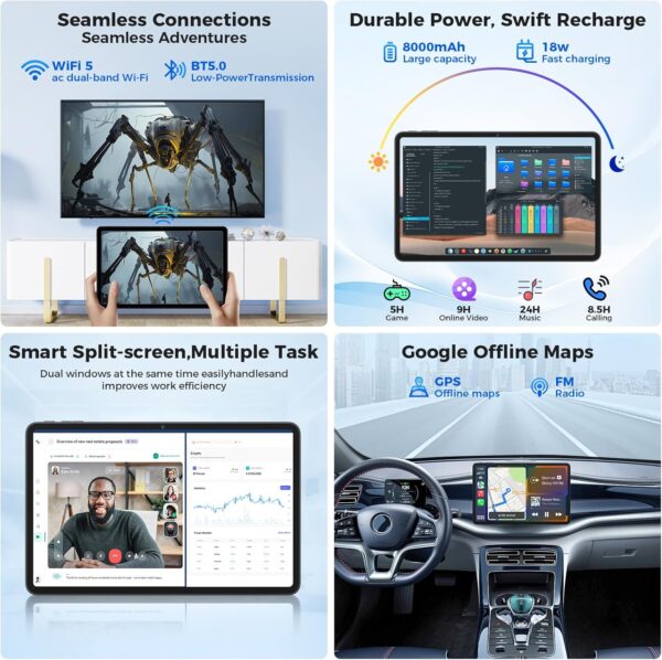 81h870VjZHL._AC_SL1500_.jpg Tablet 12 inch Android 15 Tablets, 24GB(8+16)RAM+256 Storage...