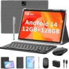 Android Tablet with Keyboard, Android 14 Tablet, 12(6+6) GB+... Android Tablet with Keyboard, Android 14 Tablet, 12(6+6) GB+...