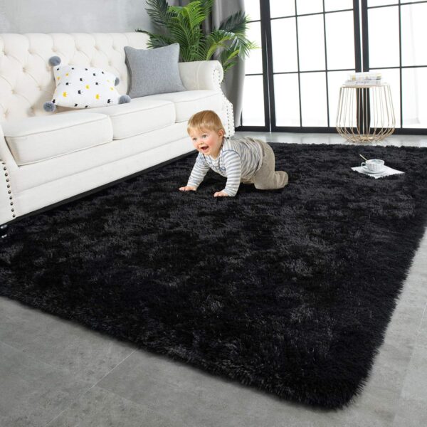 TWINNIS Super Soft Shaggy Rugs Fluffy Carpets, 4x5.9 Feet, I...