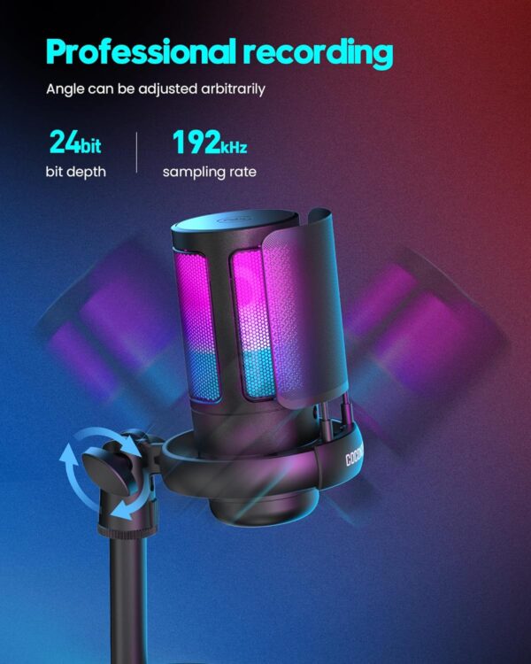 81jB8nccxYL._AC_SL1500_.jpg Gaming Microphone, USB PC Mic for Podcasts Videos, Streaming...