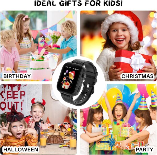 OKYUK 4G Smartwatch, Kids Watch for Kids with SIM Card, 47 E...
