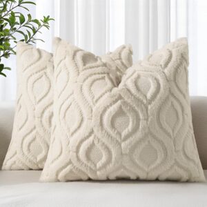 decorUhome Throw Pillow Covers 18x18 Inch Set of 2, Soft decorUhome Throw Pillow Covers 18x18 Inch Set of 2, Soft Plu...