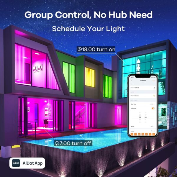 Linkind Color Changing Smart WiFi Light Bulbs, Work with Ale...