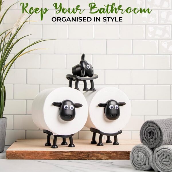 VELENTI Sheep Toilet Roll Holder - Funny Toilet Paper Holder...