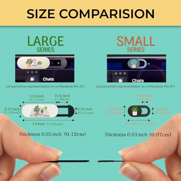 81mUmBW19DL._AC_SL1500_.jpg MESMOS 6pk Laptop Camera Cover Slide Cute, Laptop Accessorie...