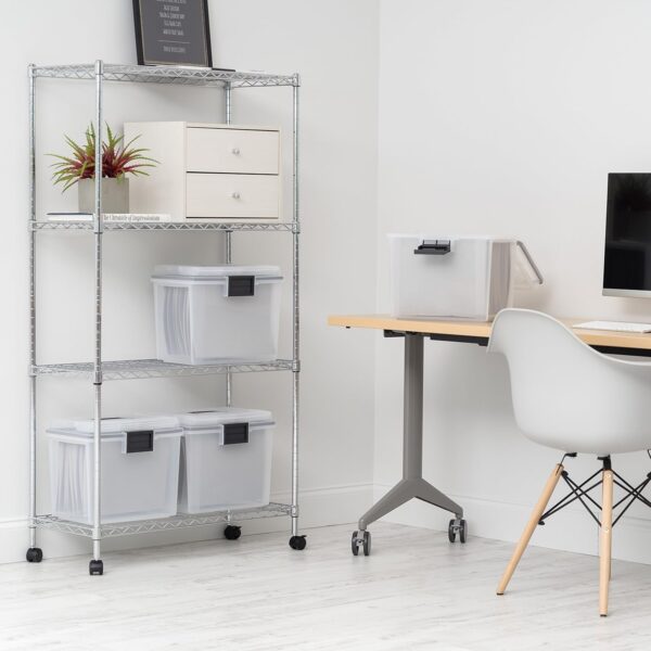 81mpVzb8rTL._AC_SL1500_.jpg IRIS USA File Box WeatherPro Portable File Organizer Plastic...