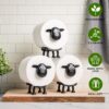 VELENTI Sheep Toilet Roll Holder - Funny Toilet Paper Holder...