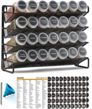 SpaceAid Spice Rack Organizer with 28 Spice Jars, 386 Spice SpaceAid Spice Rack Organizer with 28 Spice Jars, 386 Spice ...