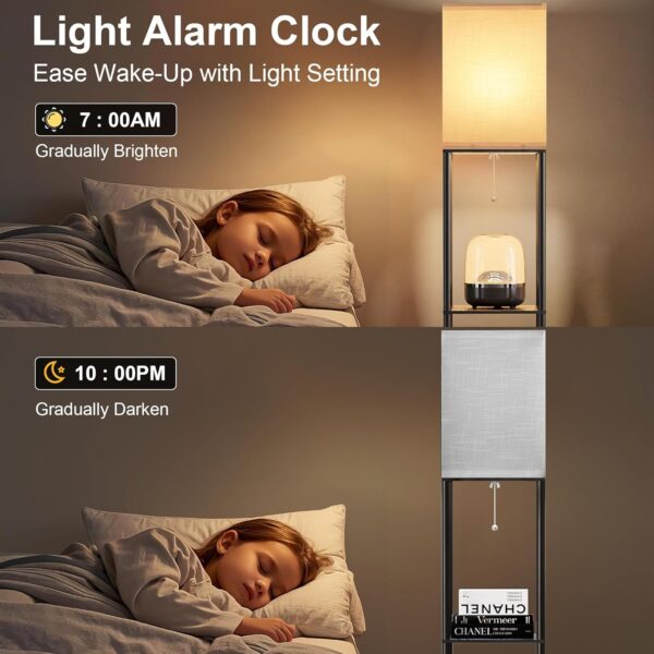 81sIONZDjQL._AC_SL1500_.jpg Floor Lamp with Shelves for Living Room with Matter Smart LE...