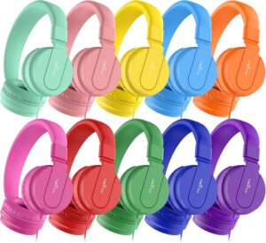 Classroom Headphones Bulk 10 Pack - Kids Headphones for Scho... Classroom Headphones Bulk 10 Pack - Kids Headphones for Scho...