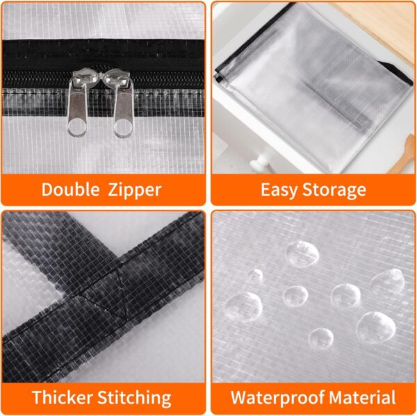 81u20bPn5TL._AC_SL1500_.jpg 6 Pack Clear Storage Bags for Comforter, Clothes & Bedding, ...