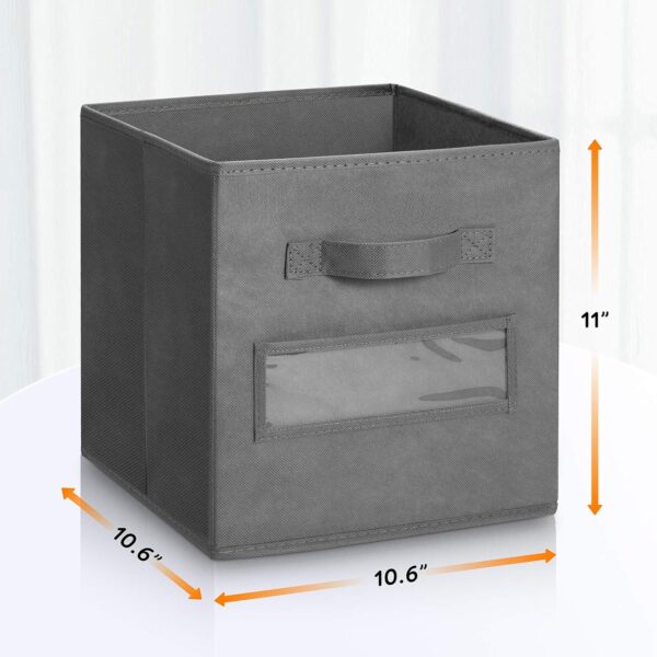 81v0hm3h2L._AC_SL1500_.jpg artsdi 11 Inch Storage Cube,Storage bin (Set of 10) Foldable...