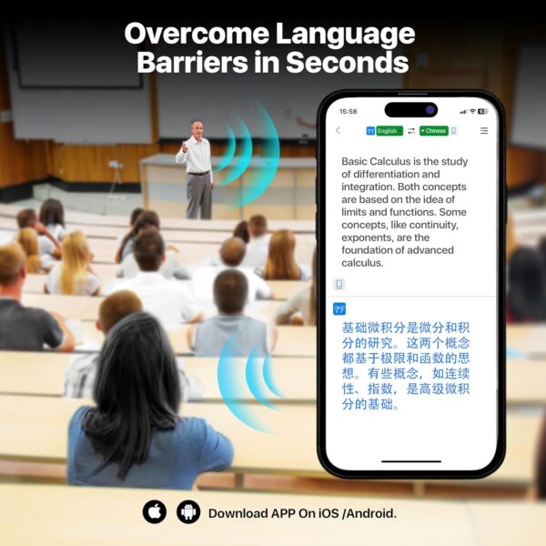 81zhQQEx-gL._AC_SL1500_.jpg AI Language Translator Earbuds, OWS Real-Time 3-in-1 Transla...