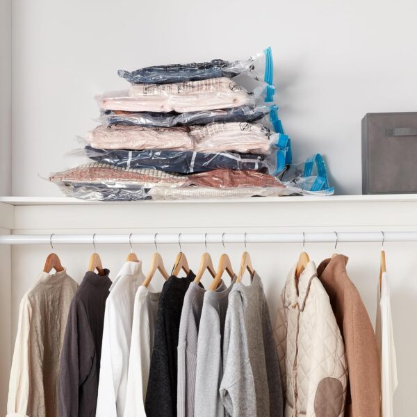 910gF0fBIzL._AC_SL1500_.jpg Amazon Basics Vacuum Compression Space Saving Zipper Storage...