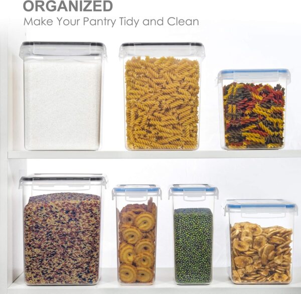 9148fvcBfvL._AC_SL1500_.jpg Large Food Storage Containers with Lids Airtight 5.2L /176Oz...