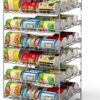 Simple Houseware Stackable Can Rack Organizer, 3-Tier Chrome...