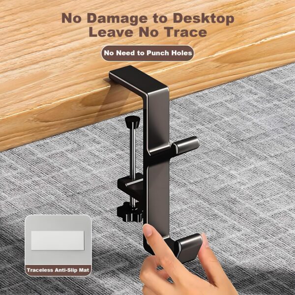 91BR2oHe22L._AC_SL1500_.jpg JAKO Headphone Stand Hanger Holder, Under Desk Aluminum Allo...