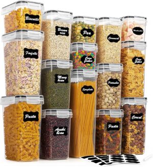 Vtopmart Airtight Food Storage Containers Set with Lids, 15p... Vtopmart Airtight Food Storage Containers Set with Lids, 15p...