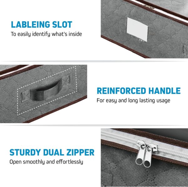 Under Bed Storage Bins - Pack Of 4 Under The Bed Storage Con...