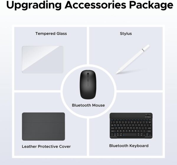 61mQNF875YL._AC_SL1500_.jpg DOOGEE U10 10 inch Tablet with Keyboard, Android 15 Tablet 1...