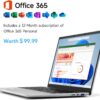 71MwHqJq0PL._AC_SL1500_.jpg 15.6 Inch Laptop with Office 365, 4GB RAM, 128GB Storage Exp...
