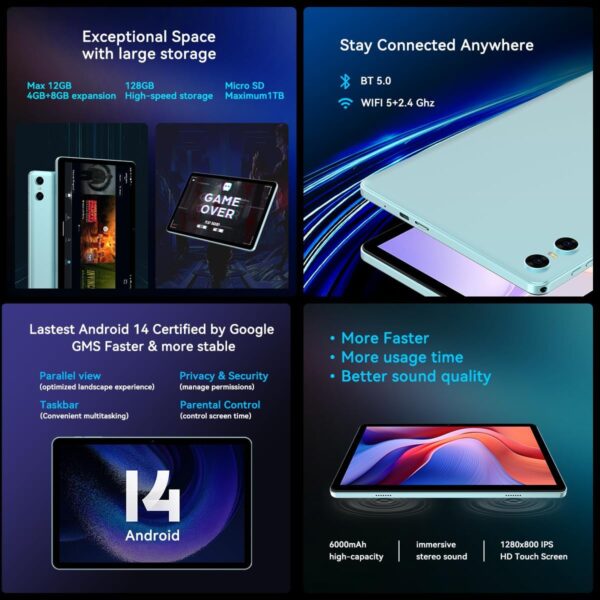 71g0prVz9xL._AC_SL1200_.jpg Android 14 Tablets, 10 Inch Tablet, P10 Tablet 12GB RAM+128G...