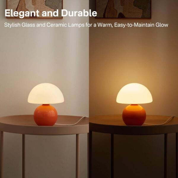 61EL4Vi1hBL._AC_SL1500_.jpg Mushroom Lamp Table Lamp for Bedroom,Desk Bedside Small Lamp...