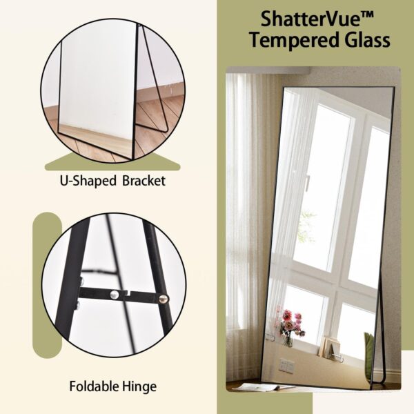 61I2eVrC97L._AC_SL1300_.jpg BEAUTYPEAK Full Length Mirror with Stand, 56"x21" Floor Mirr...