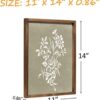 61QvX5ExzxL._AC_SL1500_.jpg Framed Boho Wall Art Set of 4 for Wooded Minimalist Botanica...