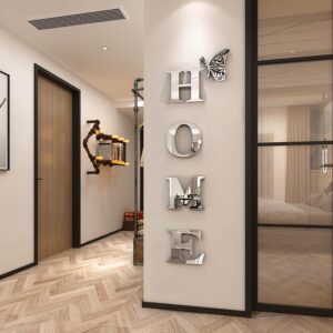 Home Wall Decor Letter Signs Acrylic Mirror Wall Stickers De... Home Wall Decor Letter Signs Acrylic Mirror Wall Stickers De...