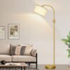 713lHEF9LaL._AC_SL1500_.jpg 【Upgraded】 Dimmable Gold Floor Lamp, 1200 Lumens LED Bulb In...