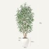 716rTWKqdRL._AC_SL1500_.jpg 8FT Artificial Ficus Tree, Indoor Faux Ficus Plant with Real...