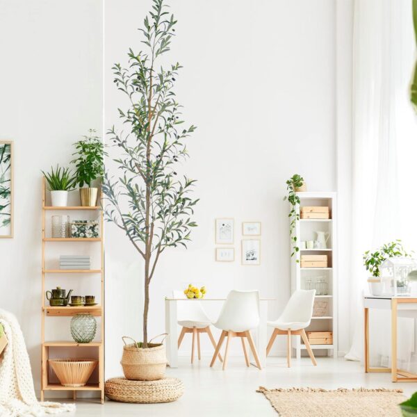 717CDKH1iQL._AC_SL1500_.jpg 7.6FT (92'') Olive Tree Tall Skinny Artificial Plants for Ho...
