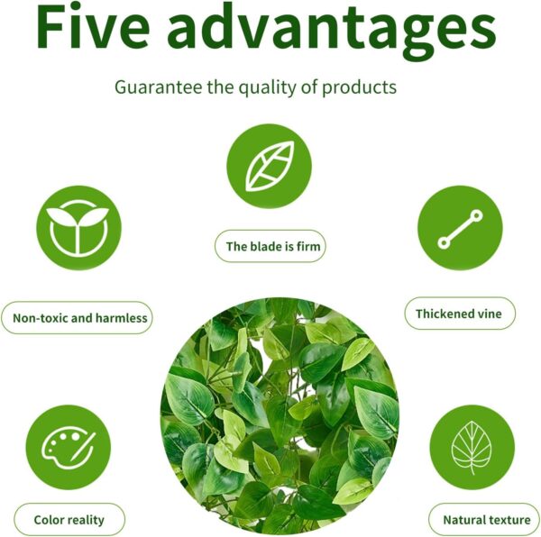 Fake Hanging Plants Vines(2pcs) for Room Decor, Artificial I...