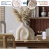 Hug Donut Decorative Vase Set - Modern Nordic Boho Style Vas...