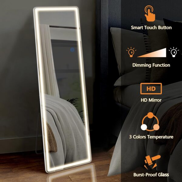 Sweetcrispy 64"x21" Mirror Full Length Standing Mirror with ...