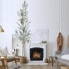 71PMkTuvjTL._AC_SL1500_.jpg 7.6FT (92'') Olive Tree Tall Skinny Artificial Plants for Ho...