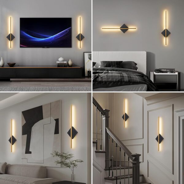 71Q3QPzfOwL._AC_SL1500_.jpg Battery Operated Wall Sconces Set of Two, Modern Sconces Wir...