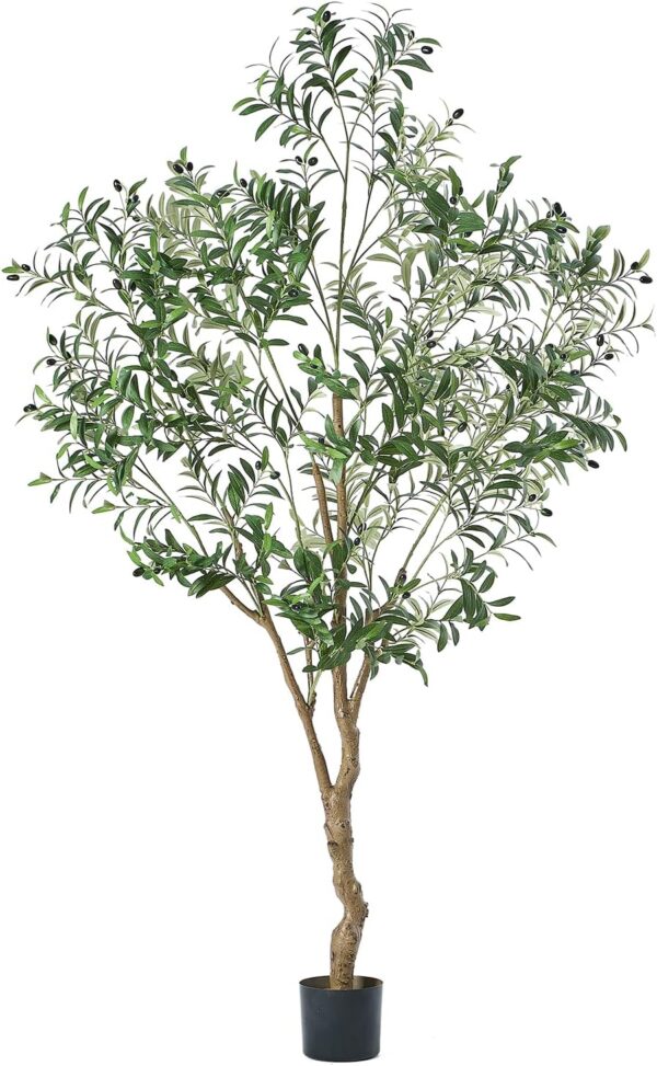 7FT Olive Tree Artificial Plant Decor - Tall Fake Tree 7FT Olive Tree Artificial Plant Decor - Tall Fake Tree for H...
