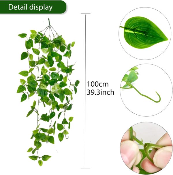 Fake Hanging Plants Vines(2pcs) for Room Decor, Artificial I...