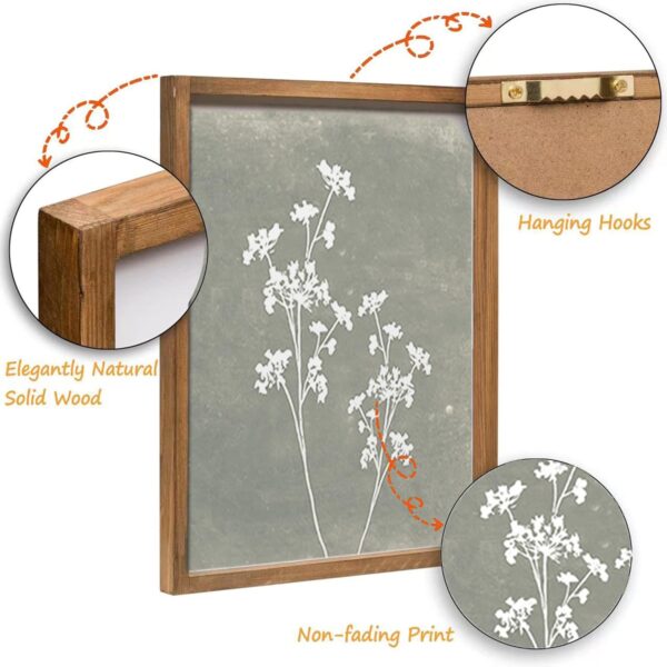 71dePsH1t4L._AC_SL1500_.jpg Framed Boho Wall Art Set of 4 for Wooded Minimalist Botanica...