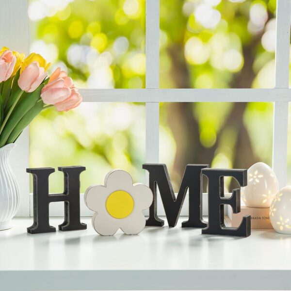 71wnfz2s7L._AC_SL1500_.jpg Glitzhome Interchangeable Home Table Signs with 13 Pcs Seaso...